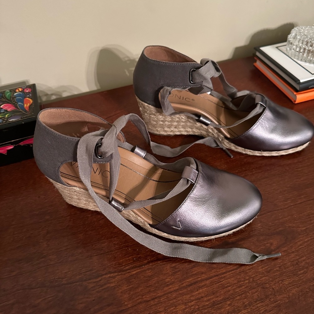 Vionic wedge lace ups